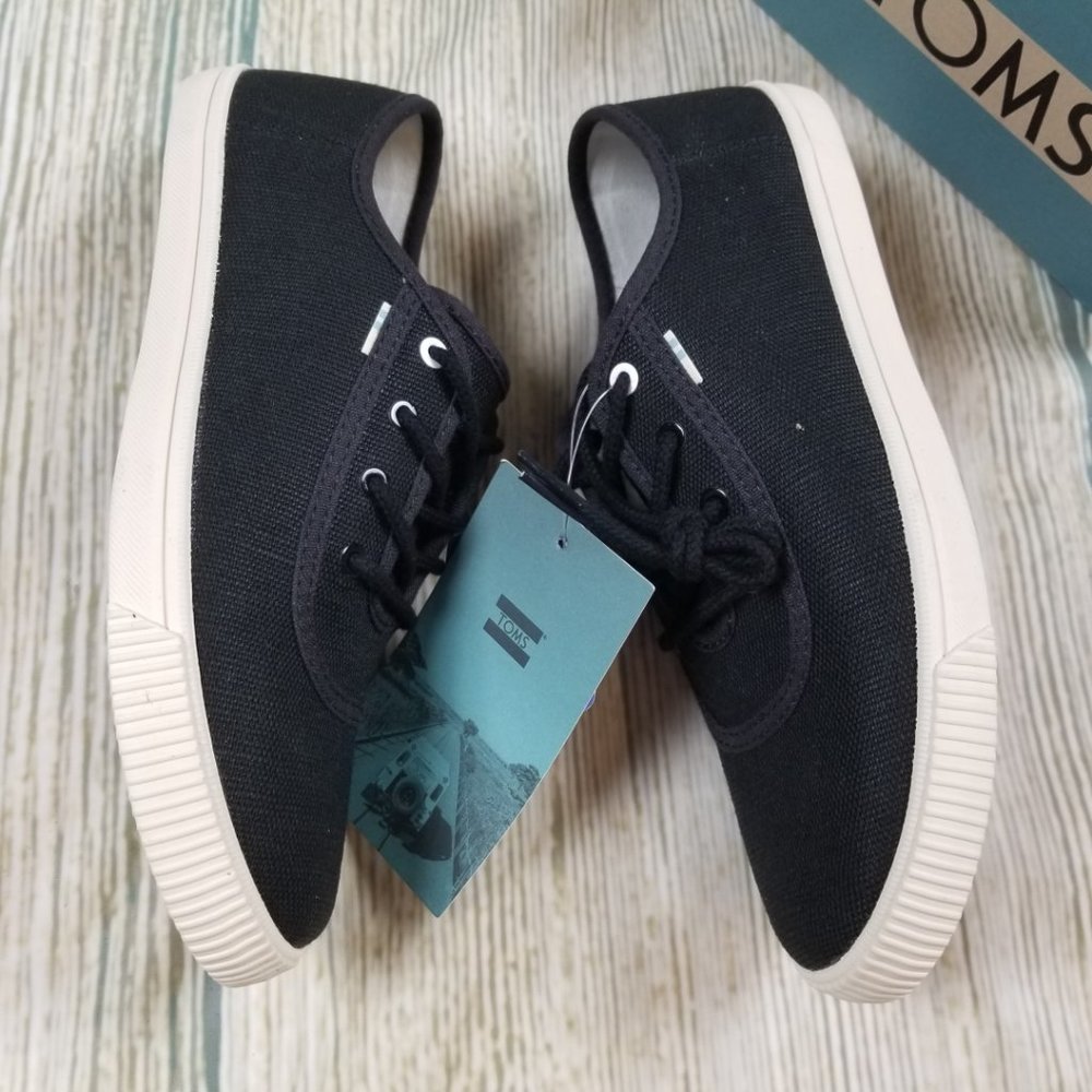 New TOM'S black comfort foam insoles sneakers - Picture 4 of 5